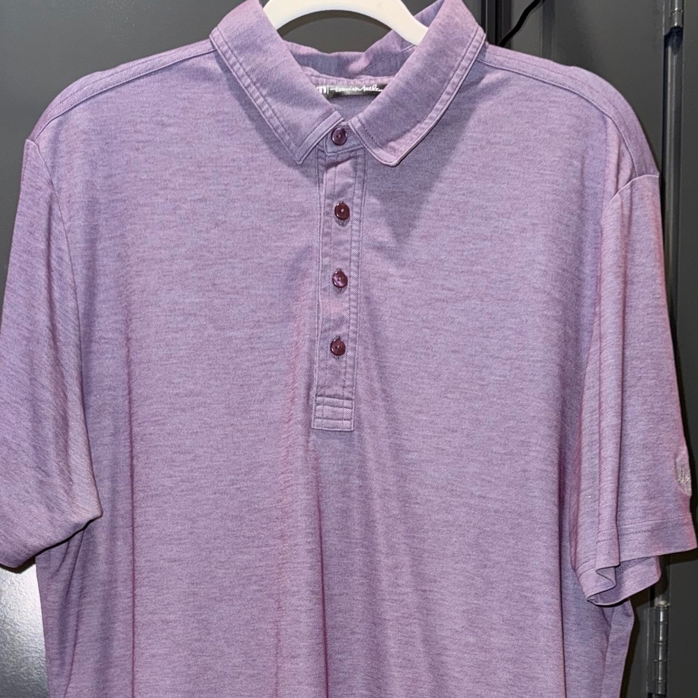TRAVIS MATTHEW Golf Polo - w/ "Waterchase Golf Club" sleeve logo  (Lg, Purple)